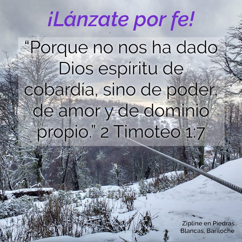 Porque no nos ha dado Dios espíritu de cobardía, sino de poder, de amor y de dominio propio.
2 Timoteo 1:7