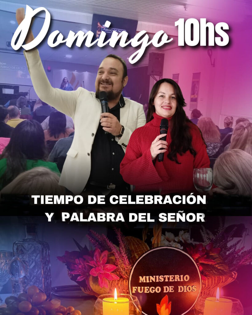 Domingo 10 Hs. Tiempo de celebración y palabra del Señor