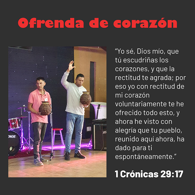 “Yo sé, Dios mío, que tú escudriñas los corazones, y que la rectitud te agrada; por eso yo con rectitud de mi corazón voluntariamente te he ofrecido todo esto, y ahora he visto con alegría que tu pueblo, reunido aquí ahora, ha dado para ti espontáneamente.” 1 Crónicas 29:17