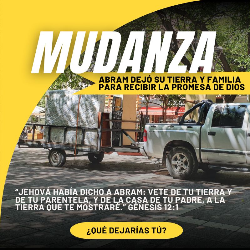 Abram dejó su tierra y familia para recibir la promesa de Dios “Jehová había dicho a Abram: Vete de tu tierra y de tu parentela, y de la casa de tu padre, a la tierra que te mostraré.” Génesis 12:1 ¿Qué dejarías tú?