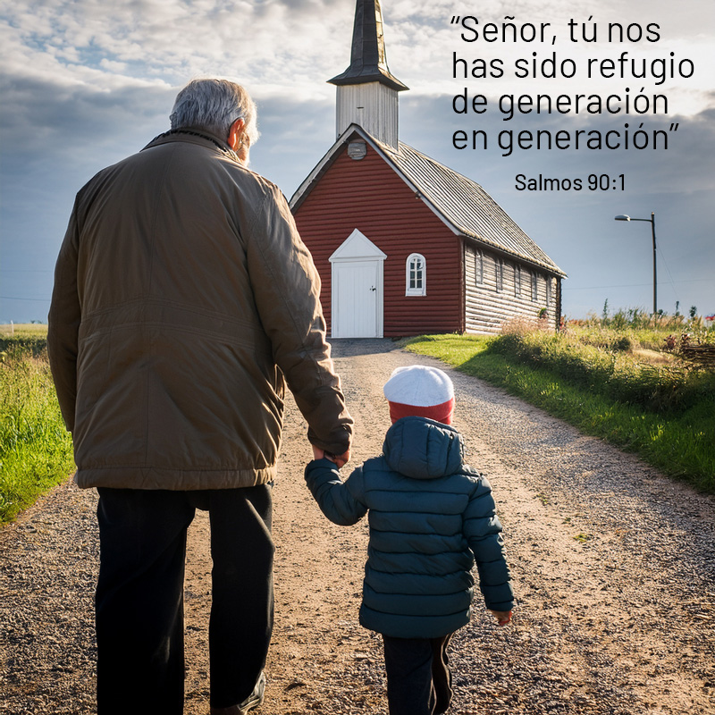 “Señor, tú nos has sido refugio de generación en generación”
Salmos 90:1