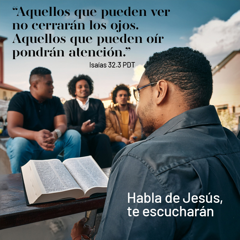 "Aquellos que pueden ver no cerrarán los ojos.
    Aquellos que pueden oír pondrán atención."
Isaías 33.1 PDT