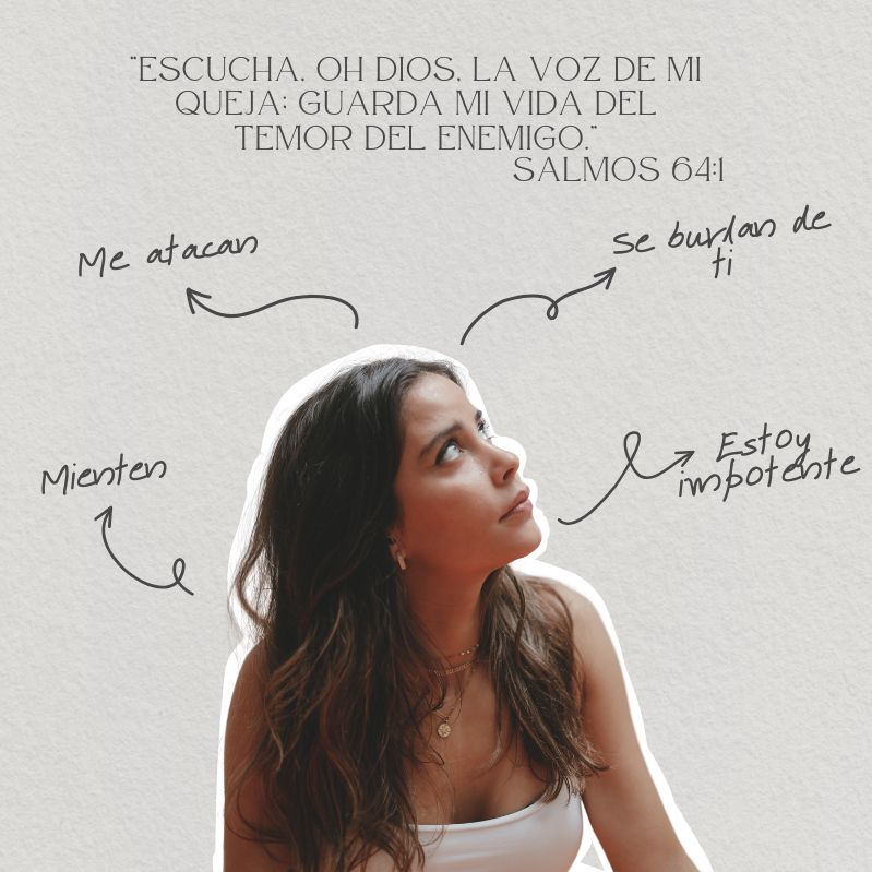 “Escucha, oh Dios, la voz de mi queja; Guarda mi vida del temor del enemigo.” Salmos 64:1