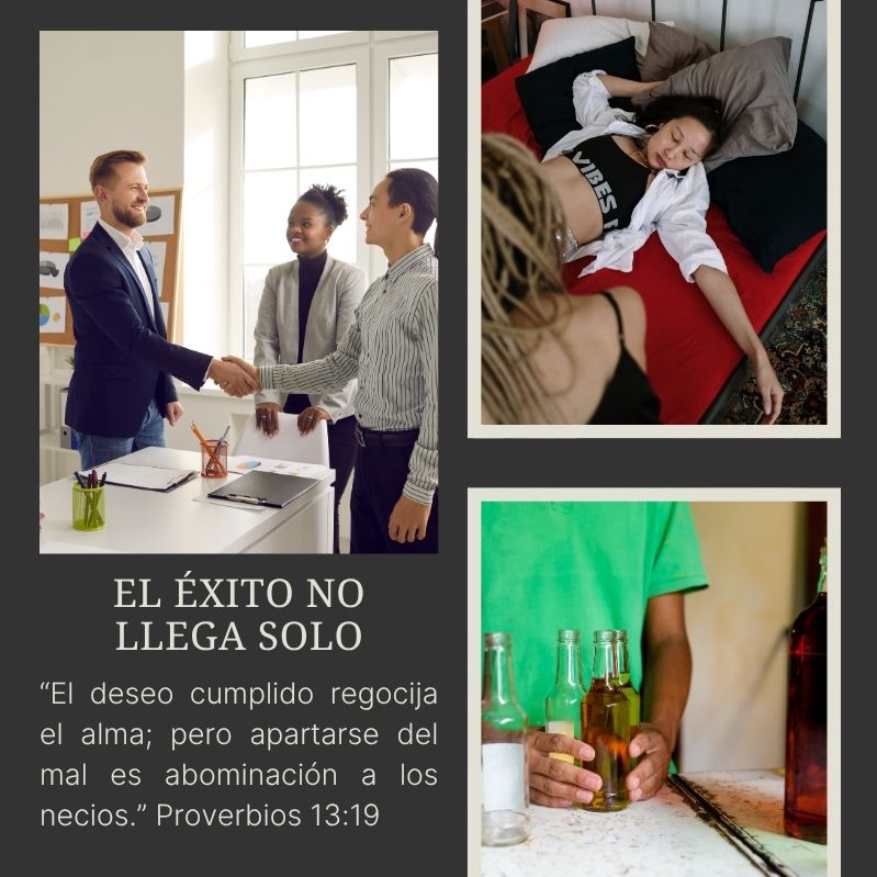 "El deseo cumplido regocija el alma; Pero apartarse del mal es abominación a los necios."
Proverbios 13:19
